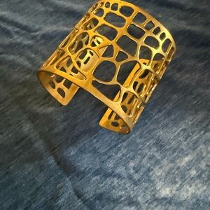 Yves Saint Laurent Gold Openwork Bracelet